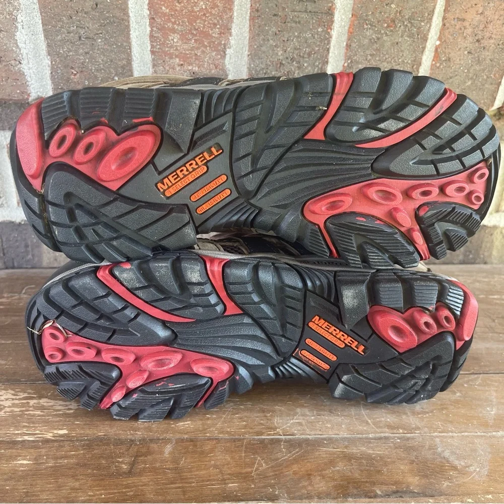 Merrell Women’s Moab 2 Mid, Waterproof Hiking Boots, Size 6, Steel‎ Toe sb3